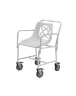Mobile Shower Chair with Detachable Arms & Brakes
