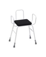 Perching Stool Non-Slip with Seat Padding Black